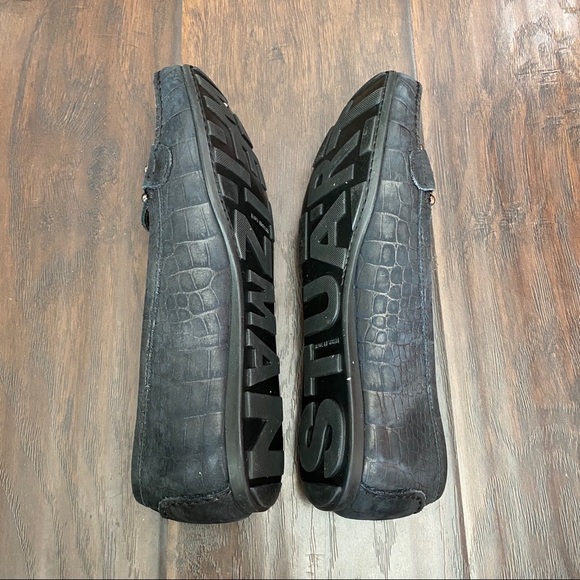 Stuart Weizmann Women’s unique design flat leather shoes size 7M - Picture 5 of 7